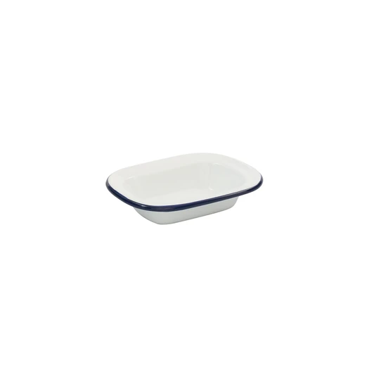 Enamel Rectangular Pie Dish 16 x 12 x 3.5cm