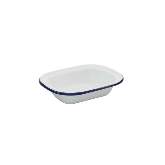 Enamel Rectangular Pie Dish 18 x 14 x 4cm