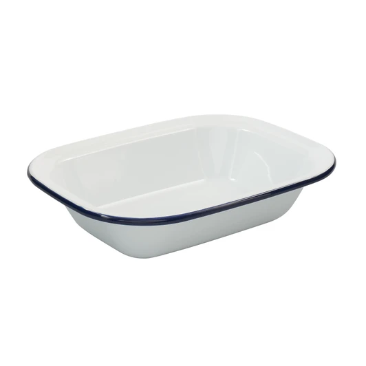 Enamel Rectangular Pie Dish 28 × 20.5 × 6.5 cm