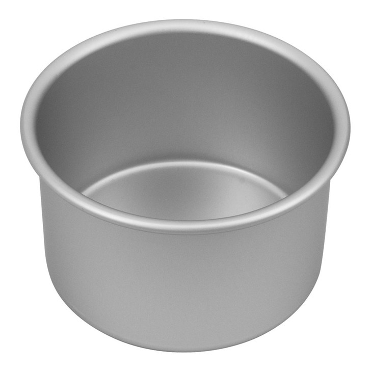 Silver Anodised  Round Deep Cake Pan, 15 x 10cm