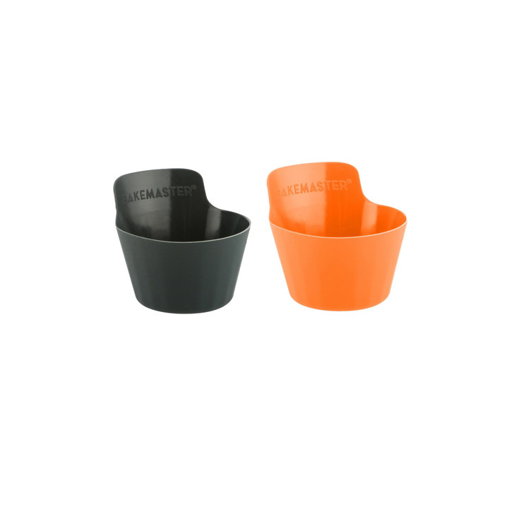 Silicone Baking Cups Set of 12 7 x 4cm
Orange/Grey