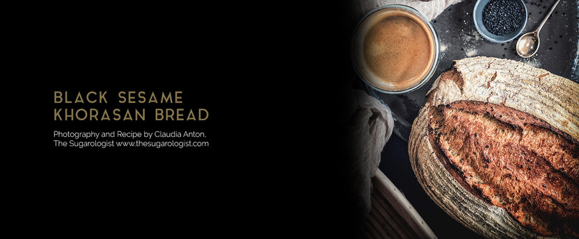 Black Sesame Khorasan Bread