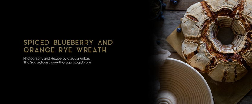 Spiced Blueberry and Orange Rye Wreath