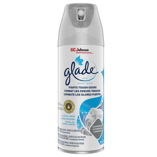GLADE 13.8-OZ AIR FRESHNER    CLEAN LINEN AERO 12/CS