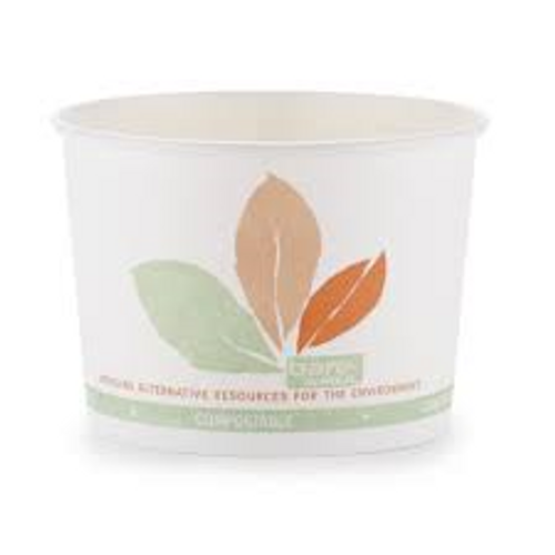 CUP 12 OZ COMPOSTABLE HOT     1000/CS DART BARE
