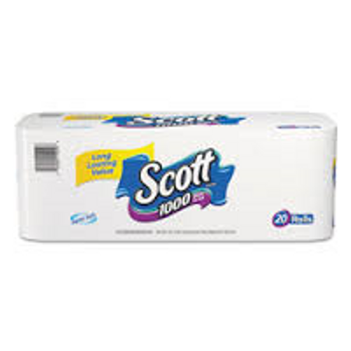 SCOTT 1PLY TOILET TISSUE      40/1000 SHEETS