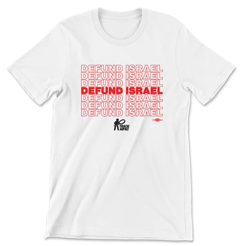 Defund Israel - Repeat (Unisex White Tee)