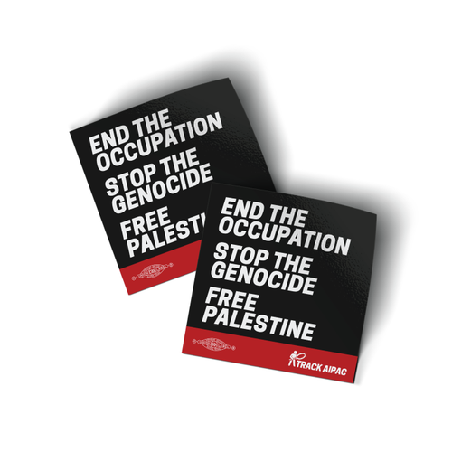 Free Palestine (2" x 2" Vinyl Sticker -- Pack of Two!)