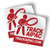 Track AIPAC (4" x 4" Vinyl Sticker -- Pack of Two!)