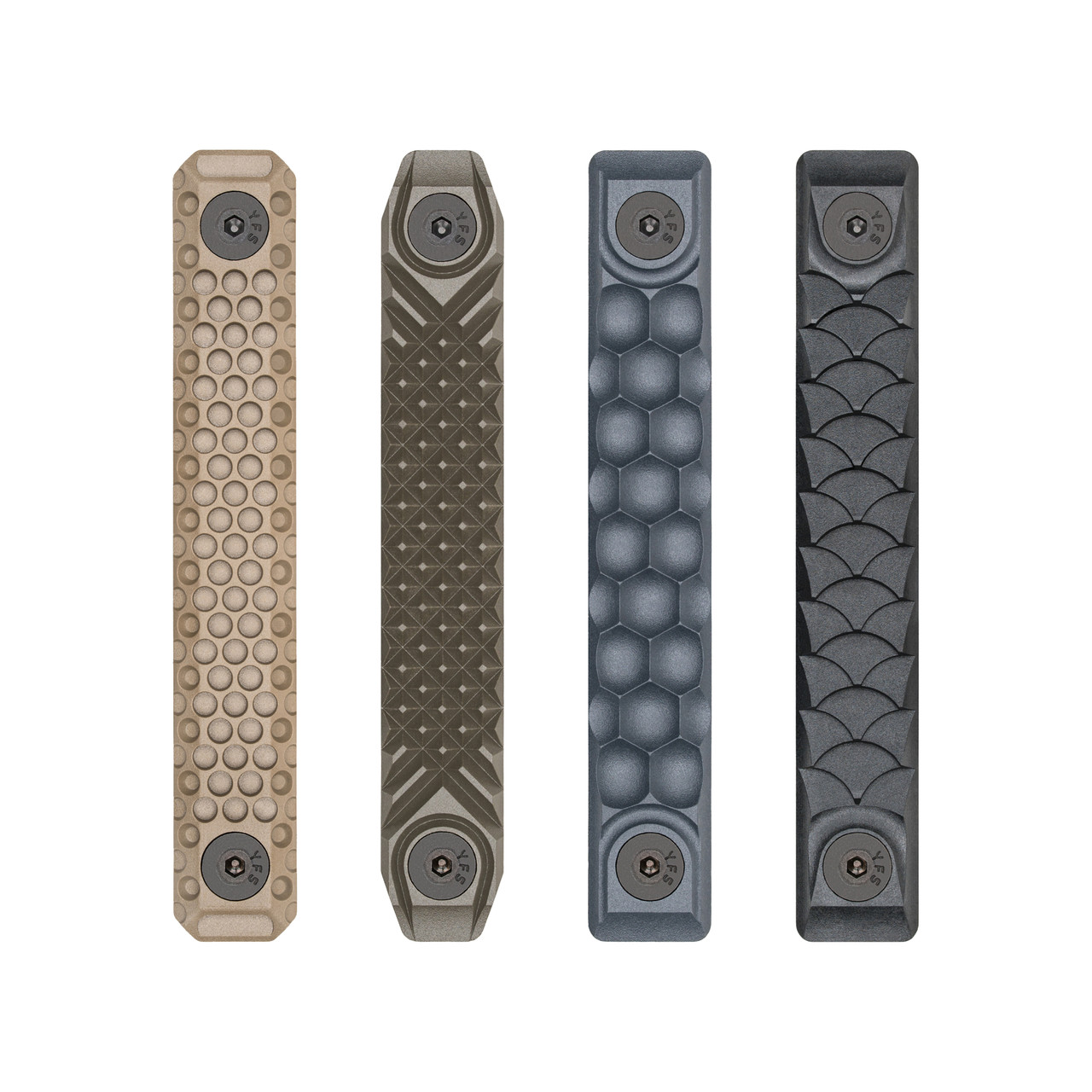RailScales■HTP ScalesKeyMod 4枚■Honeycomb HTP® Rail Scales - Light, Durable Grip for KeyMod Rails