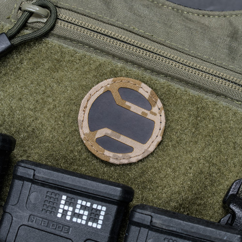 RailScales Night Patch Medallion in AOR1 with IR Backing | Shellback Tactical Stealth Low Vis Plate Carrier, Magpul 300BLK PMAG's, Spiritus Systems Micro Fight Chassis
