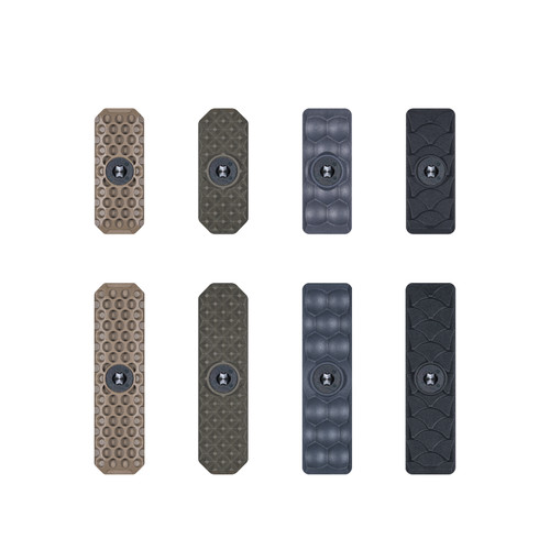 RailScales HTP® Solo's™ M-LOK Scales in 1-Slot & 1.5-Slot Lengths | Colors: Black, FDE Tan, Sniper Grey, and OD Green