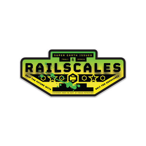 RailScales® HeckDiver Premium PVC Matte Vinyl Sticker