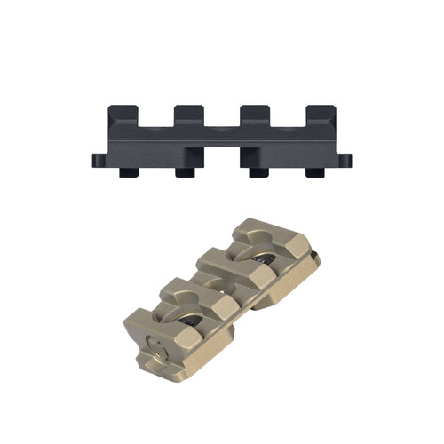 RailScales HardTrack ™ MLOK Pic Rail Mounts in Carbon Black® & Terra Bronze®