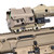 RailScales MonoLift™ Riser for Romeo8T & Juliet 3x/4x Magnifier in Terra Bronze® | Sig Sauer 9.0" 300BLK Coyote MCX-SPEAR LT, Romeo8T Red Dot FDE, Juliet 4x FDE Magnifier.