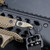 RailScales® LAO™ Sling Mount in Terra Bronze®, Karve-P® M-LOK Hand Stop, 3.5-Slot Matrix FDE HTP® XOS-H® & XOS-W™ M-LOK Scales | Sig Sauer 10.5" 5.56 MCX-SPEAR LT CSAW, Ferro Concepts MultiCam Black Slingster w/ Blue Force Gear 1.00" Black ULoop Sling Attachment, L3Harris NGAL-A7 Laser.