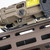 RailScales HardTrack™ & HalfTrack™ MLOK Pic Rail Mounts in Terra Bronze® stacked side by side on Daniel Defense 12.5" RIS 3 MLOK Rail w/ EOTech OGL Laser & Crane Laser Pressure Switch Cable routed underneath HardTrack™ Rail.