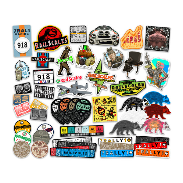 RailScales® Premium Vinyl Stickers/Slaps
