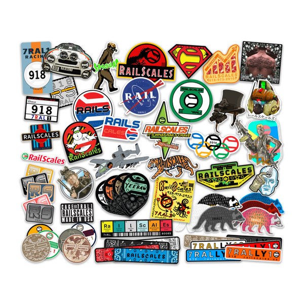 RailScales® Premium Vinyl Stickers/Slaps