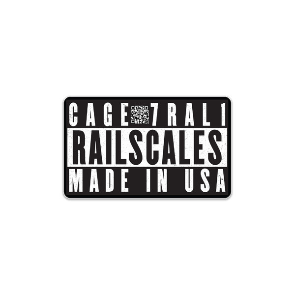 RailScales® Explicit Warning Premium PVC Matte Vinyl Sticker