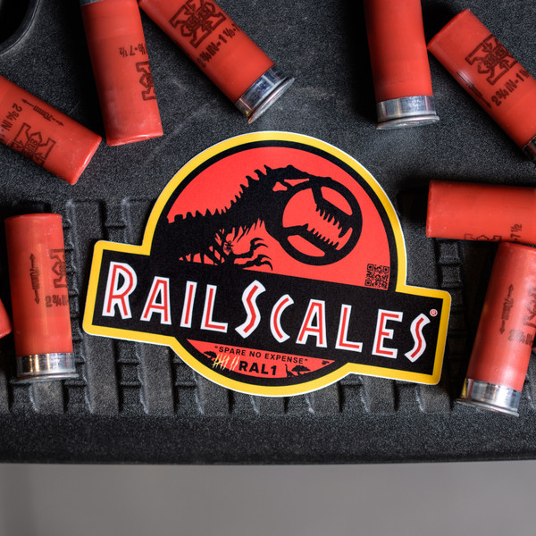 RailScales® Logosaurus Lex Premium PVC Matte Vinyl Sticker