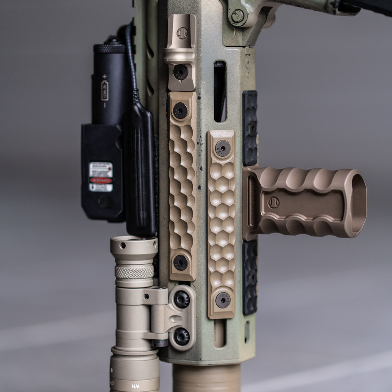 What Different Materials are used for MLOK Rail Covers on an AR-15