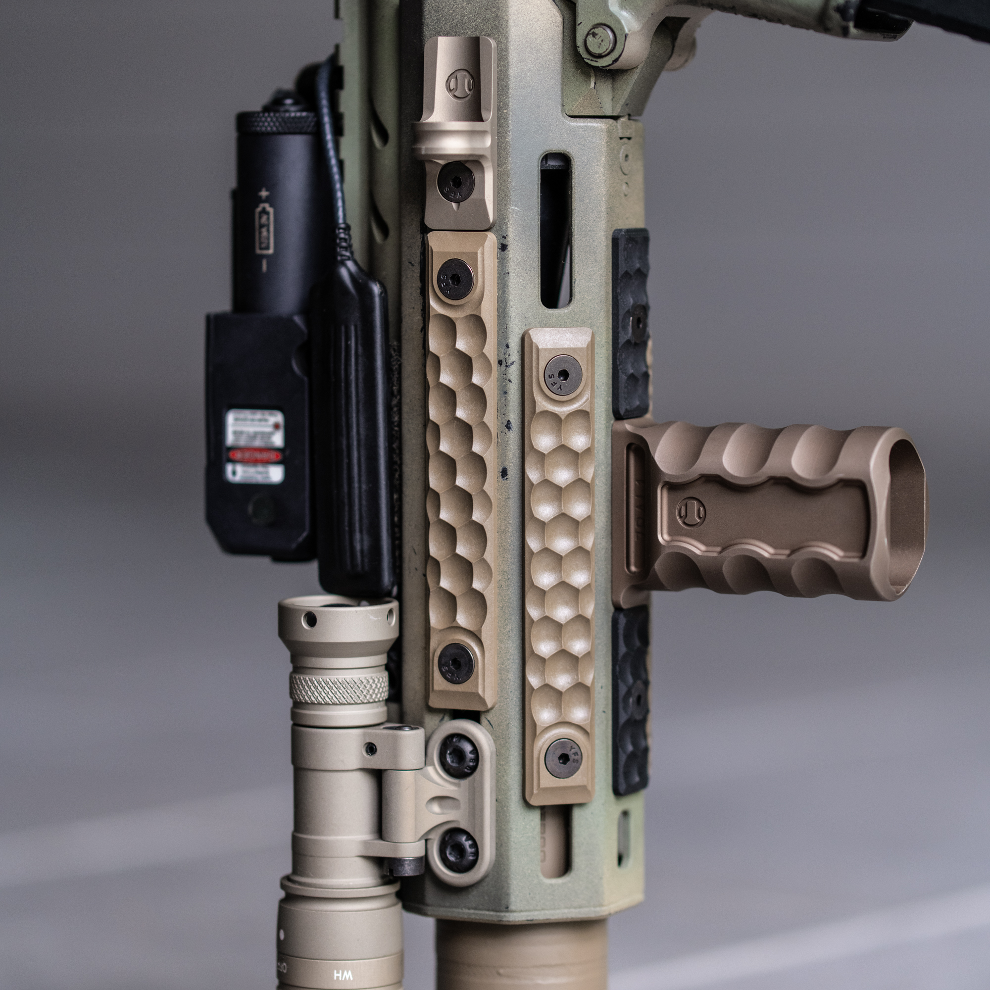 What Different Materials are used for MLOK Rail Covers on an AR15