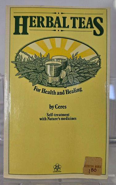 Herbal Teas for Health and Healing by Ceres, vintage book for herbal remedies