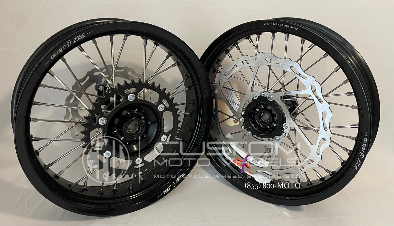Warp 9 Supermoto Wheels DR-Z400E/S Ready to Ship! | Custom Moto Wheels