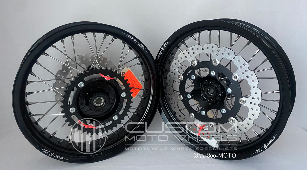 Warp 9 Supermoto Wheels DR650 Ready to Ship! | Custom Moto Wheels