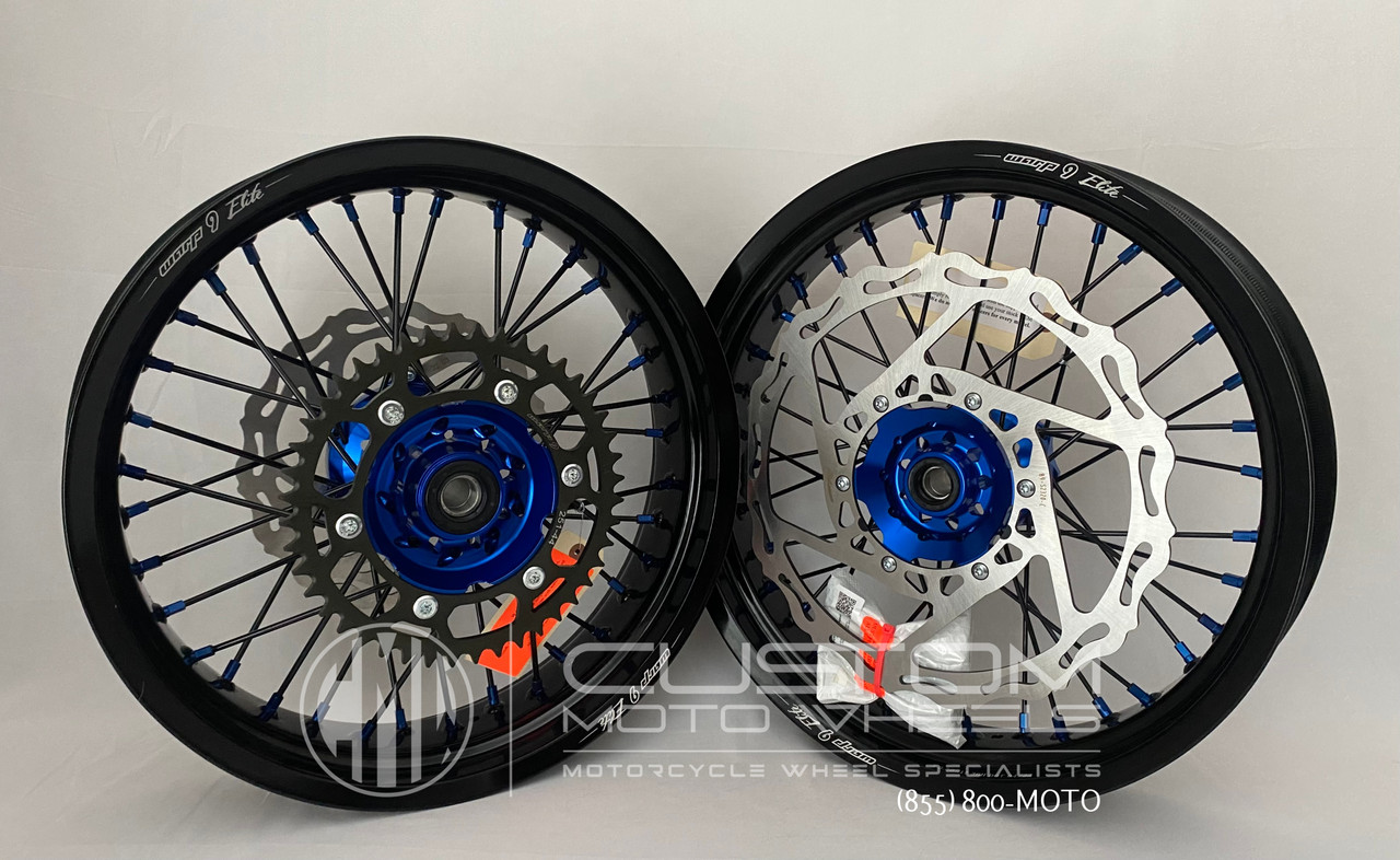 Warp 9 Supermoto Wheels WR250F / WR450F | Custom Moto Wheels