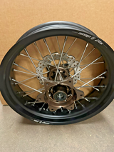 Supermoto Wheels CRF250L / CRF300L Mag Hubs Matte Black Rims Pre-Built & READY TO SHIP!