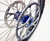 Talaria Rear Wheel Blue Hubs Silver Spokes