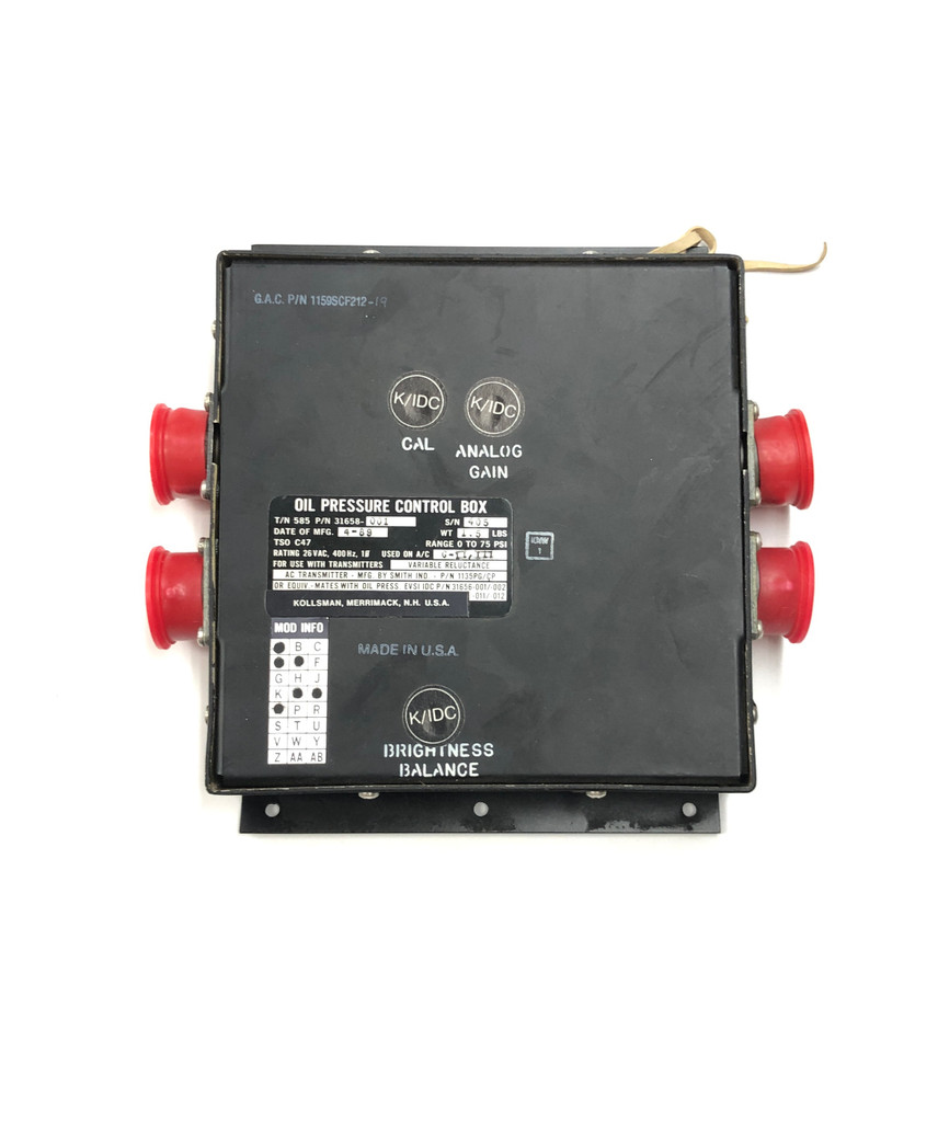 1159SCF212-19, OIL PRESSURE CONTROL BOX