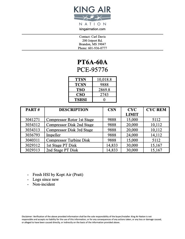 PT6A-60A | PCE-95776