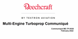 Communique ME-TP-0030 – Multi-Engine Turboprop