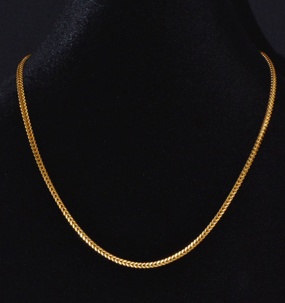 Gorgeous 22K Solid Gold Franco Chain Mens Womens Necklace 18" 21.8g