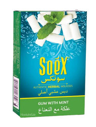 Soex Gum_With_Mint Herbal SHISHA Molasses for Hookah Pipe Narguile 50 gr