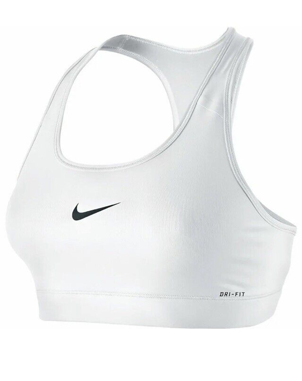 Nike Pro Combat Compression Sports Bra White