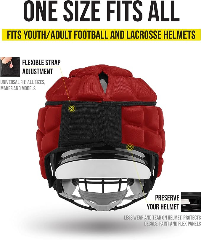 Guardian Cap Soft-Shell Helmet Cover For Football & Lacrosse - Navy (G-N-XT)