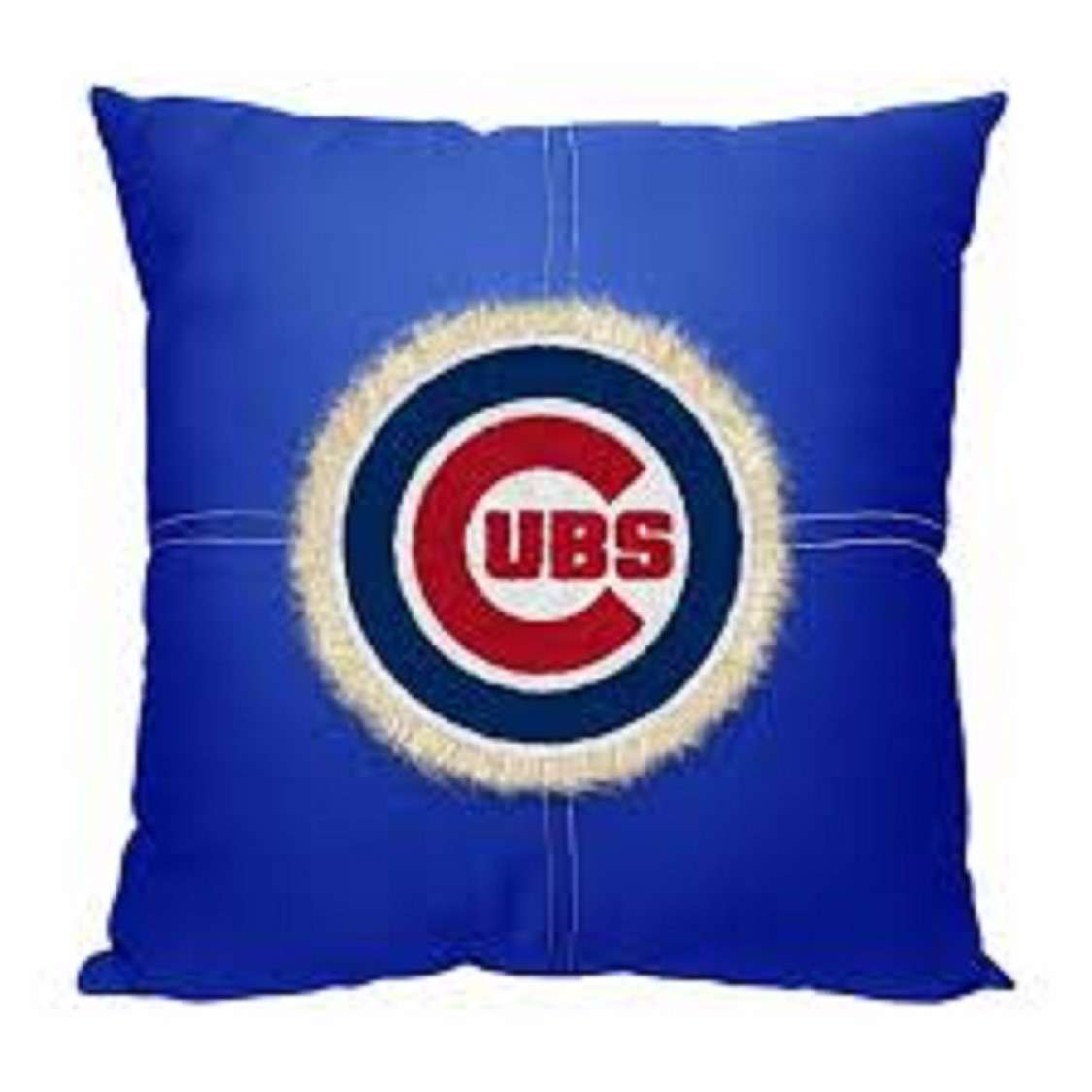 Officially Licensed Chicago Cubs Letterman Pillow 18" X 18"