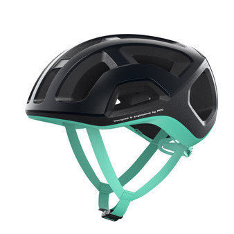 POC Ventral Lite Road Cycling Helmet Uranium Black Fluorite Green Matte Size Small (50-56)