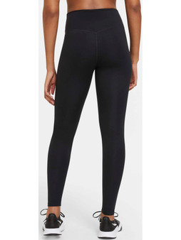 Nike One Mid Rise Tight Fit Leggings Black Size XL (16-18)