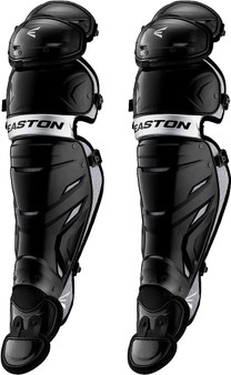 Easton Pro X Catcher's Leg Guards Intermediate (Ages 12-15) Black