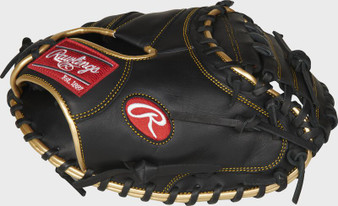 Rawlings R9CM325BG 32.5" Baseball Catcher's Glove RHT Black Gold
