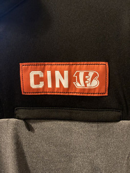 Fanatics Cincinnati Bengals Men's Long Sleeve Quarter Zip Grey Black