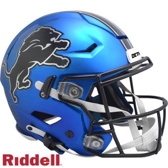Riddell Detroit Lions 2024 On Field Alternate Speedflex Helmet Black Blue
