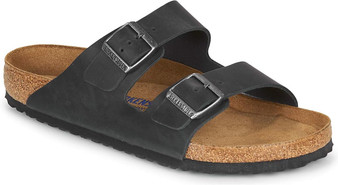 Birkenstock Arizona Soft Footbed Sandals Black Leather