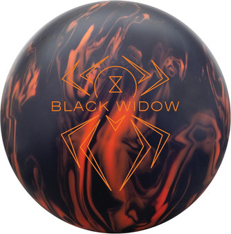 Hammer Widow 3.0 Bowling Ball Black Orange 16 lb. 3.1 oz. Top 3-4" Pin
