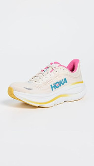 Hoka One One Women's Bondi 9 Running Shoes Alabaster/Birch Size 10B